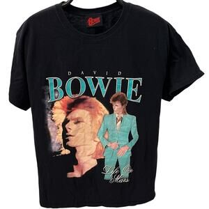 Vintage Style 1970's David Bowie Adult LG Life On Mars Ziggy Stardust T-shirt